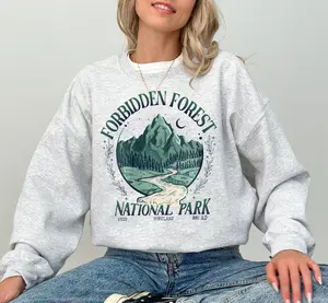 National Park Wizard Sweatshirt, Forbidden Forest Sweatshirt, Spicy Booktok T-Shirt, Bookish Sweatshirt, HP Fan Gifts