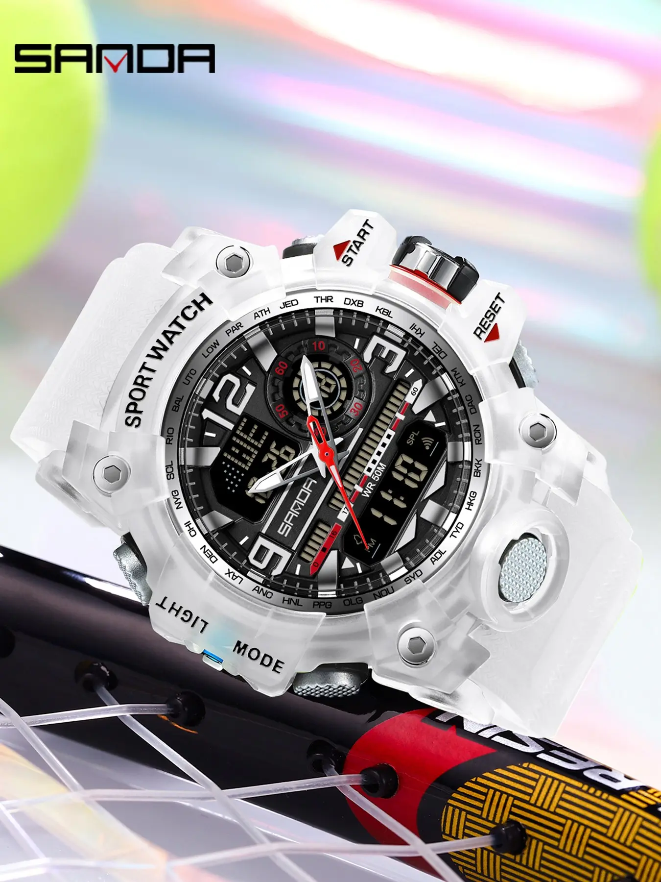 Fashion Waterproof Digital Watch for Students, Multifunctional Sports Wristwatch, Fashionable Waterproof Wristwatch, Birthday Gift for Boys & Girls, Analog Display, Fashion Wristwatches