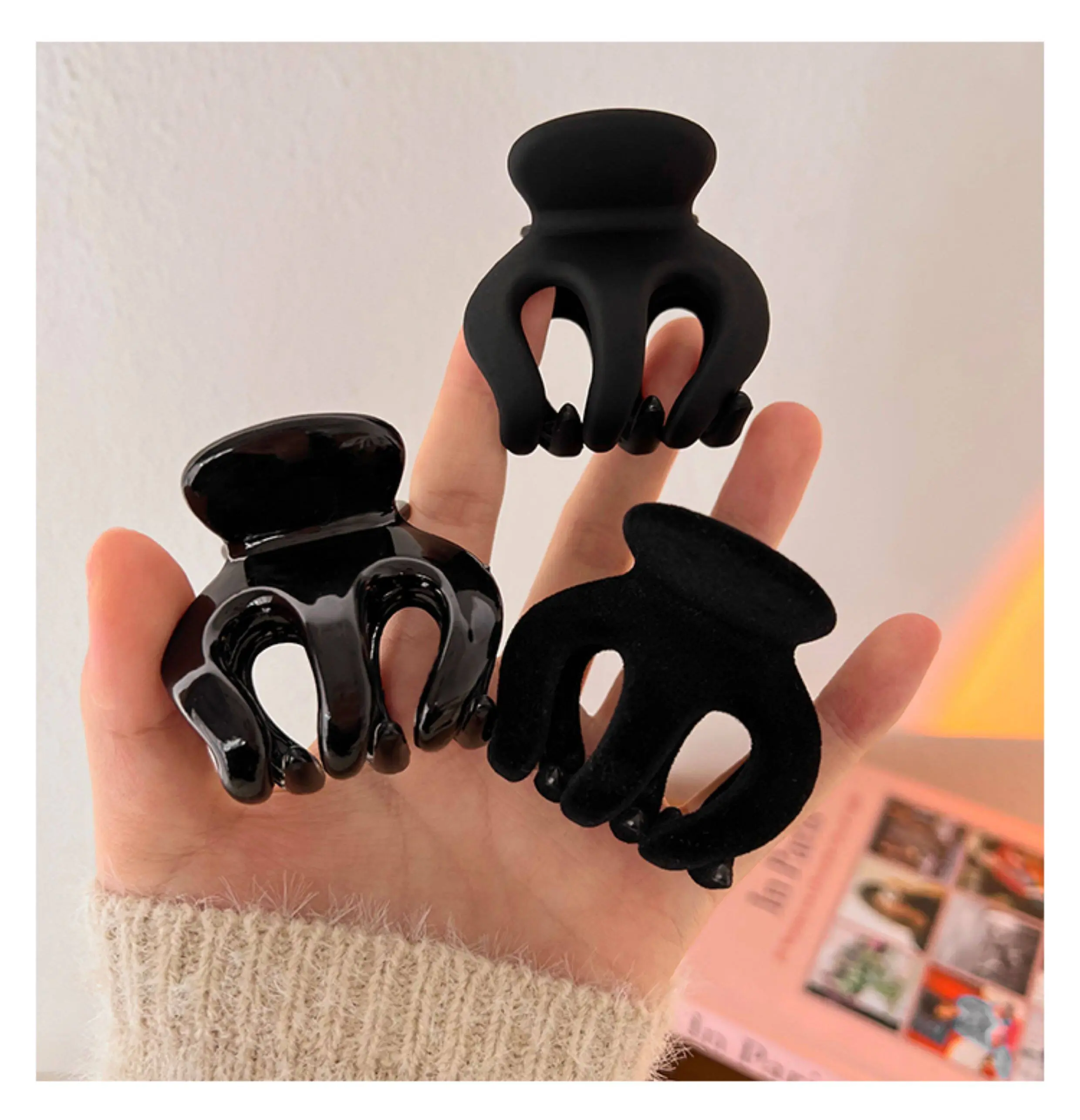 [Live Freebies] Megalook 1 Pcs High Ponytail Claw Clip – Pumpkin Hair Clip for Bun & Updo Hairstyles