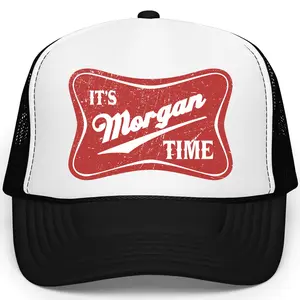 It’s Morgan Time Trucker Hat - Country Music Festival Hat - Distressed Vintage Foam Front Cap - Concert Snapback - Gift for Morgan Fans