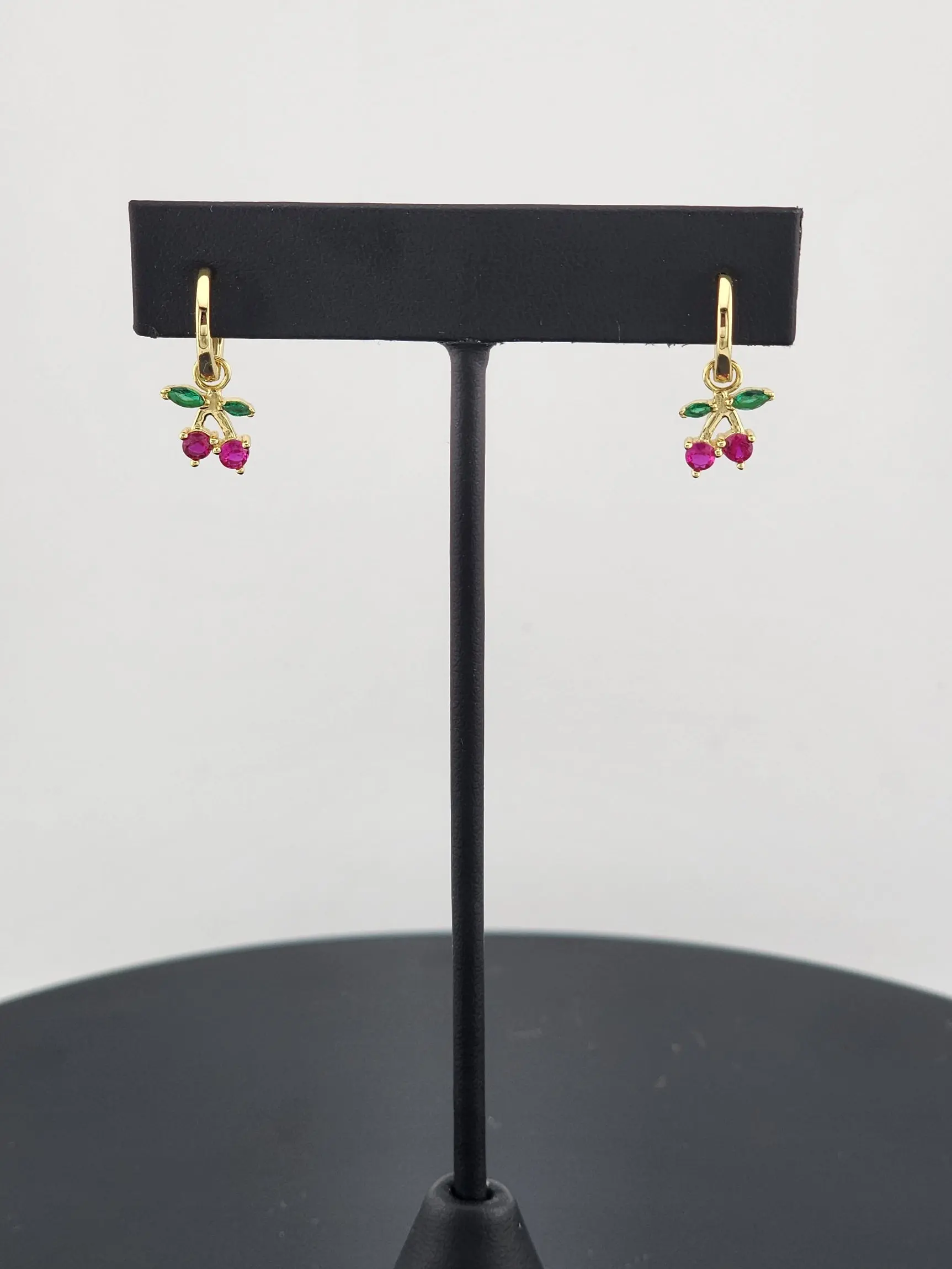 Sterling Silver 925 Cherry Earrings – Fresh & Playful Fruit Design