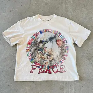 Vintage Peace War Graphic Tee – Streetwear Graphic T-Shirt, Oversized Vintage Retro Urban Style 2026