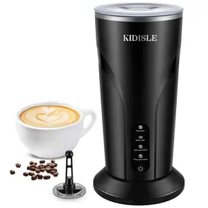 KIDISLE Electric Milk Frother and Steamer with Warm Function, 4 in 1 Automatic Milk Warmer Heater, Hot and Cold Foam Maker for Coffee Latte Cappuccino, Hot Chocolate, 300ml/10oz summervibes