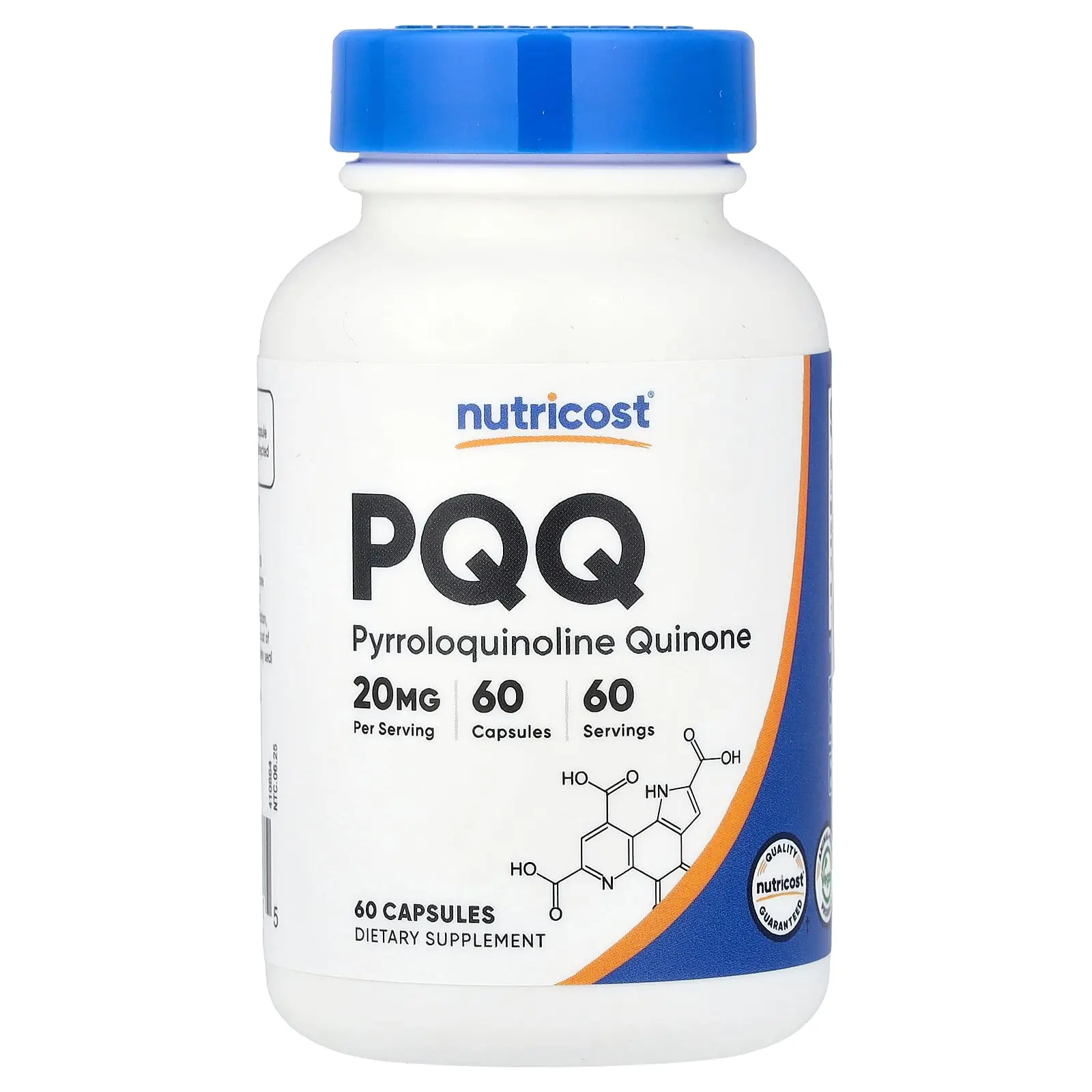Nutricost PQQ, 20 mg, 60 Capsules