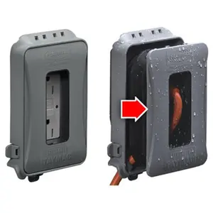 Raco  Outlet Cover 1 Gang Expandable, Gray