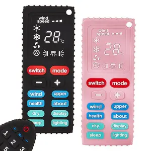 VODVOB Remote Control Baby Teether – Soft Silicone Sensory Chew Toy Mouth Toy for Infants and Toddlers Teething Relief Set