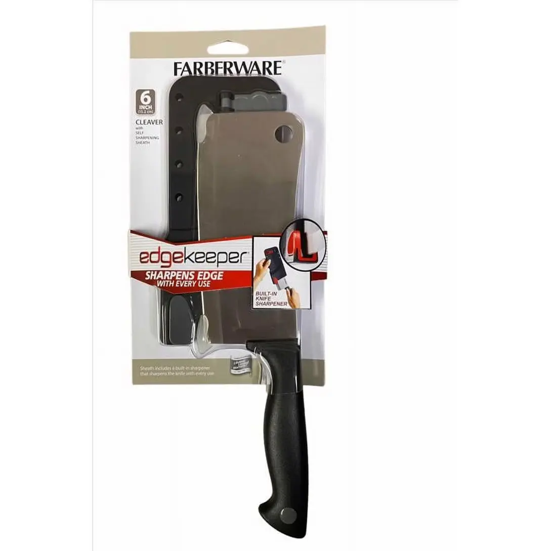 Farberware Edgekeeper 6-inch Cleaver Knife Self-sharpening Sleeve