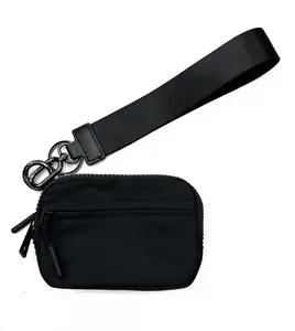 Waterproof Nylon Wristlet Wallet – Compact & Multi-Functional Card Holder, Coin Purse & Keychain for Women, Perfect for Travel, Everyday Use & Organization