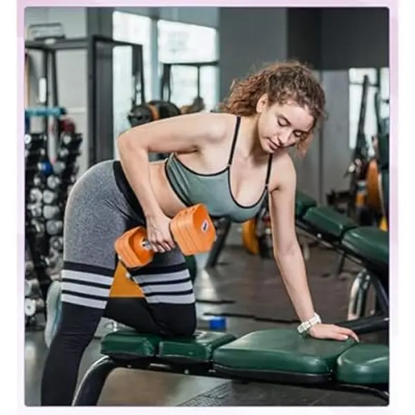 20LBS Adjustable Dumbbell set, 4 in 1 Free Weights Dumbbells Set for Women Men Hand Weights Sets Adjust Dumbbell Weight Sets for Home Gym Exercise Workout Strength TrainingEquipments