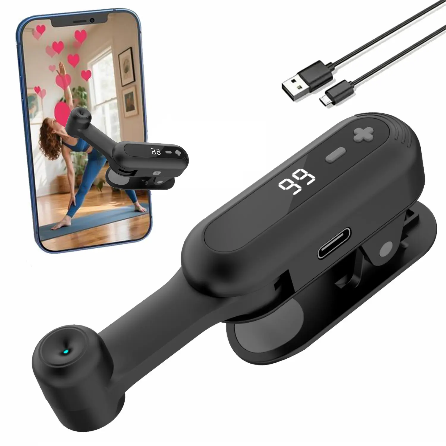 Auto Clicker Smart Tapper for iPhone iPad Android TikTok - Auto Touch Device with Adjustable Speed, Instant Clicker for Live Stream Likes, Social Media Tasks