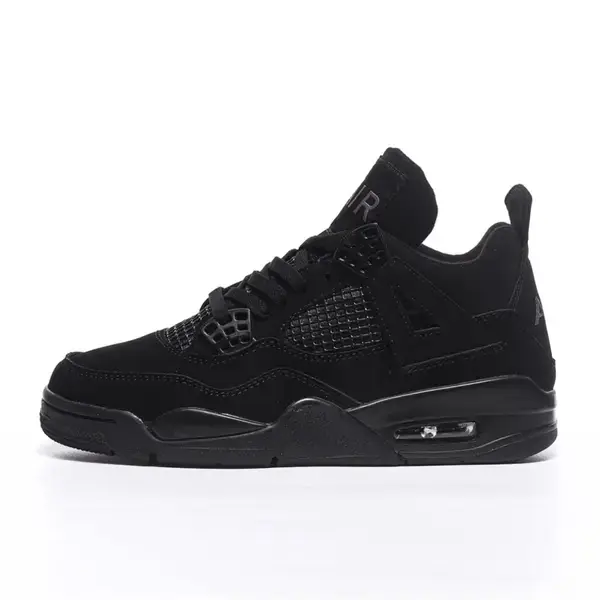 New Vintage Basketball Sneakers Breathable Comfortable Fashion Sports 4S Basketball Shoes Black