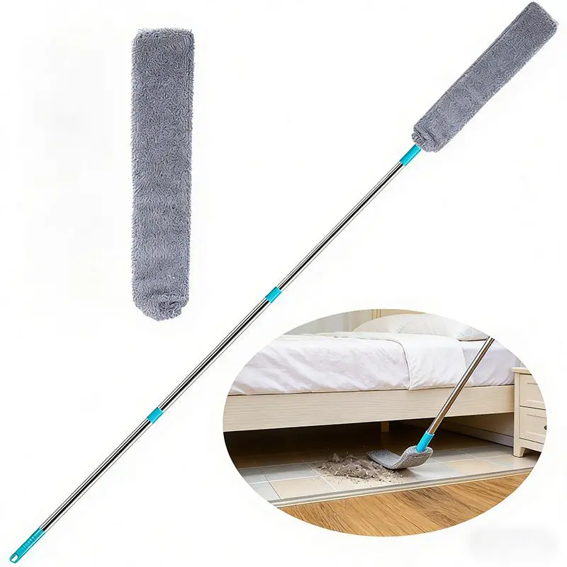Extendable Microfiber Duster - 1 Count Adjustable Long Handle Cleaning Brush for Sofa Cushion Gaps, Reusable Home Cleaning Tool for Bedroom, Kitchen, Extendable Microfiber Dusters/Duster Heads, Long Handle Dusters/Duster Heads