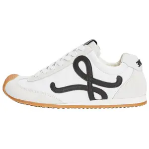 LOEWE Ballet Runner 2.0 Calfskin Round-Toe Lace-Up Trainer Low-Top Casual Shoes for Men in White Trending Shoes, House White Official Shoes to Get / Maison Mihara Sneaker Footwear