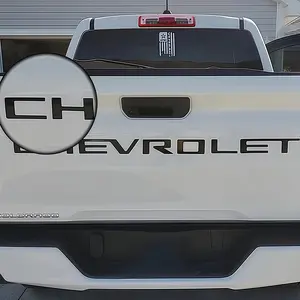 3D tailgate letters emblem Compatible with 2019 2020 2021 2022 2023 2024 2025 Silverado Accessories ABS Plastic Anti FadeCoating  Matte black