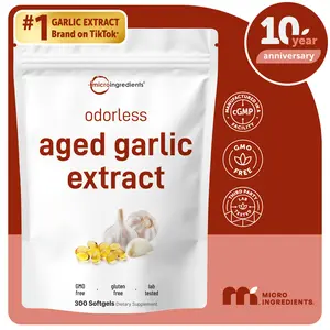 Micro Ingredients Odorless Aged Garlic Extract, 300 Softgels