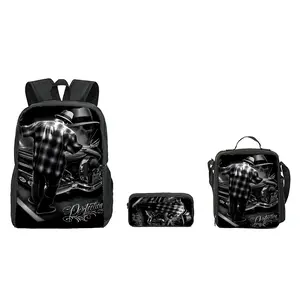 Lowrider Cholo Vintage Aztec Inspired Backpack Lightweight Polyester Streetwear Daypack with Adjustable Straps Durable Zipper Closure Travel School Backpack Casual Urban Bookbag Back To School Gift Stylish Street Fashion Bag