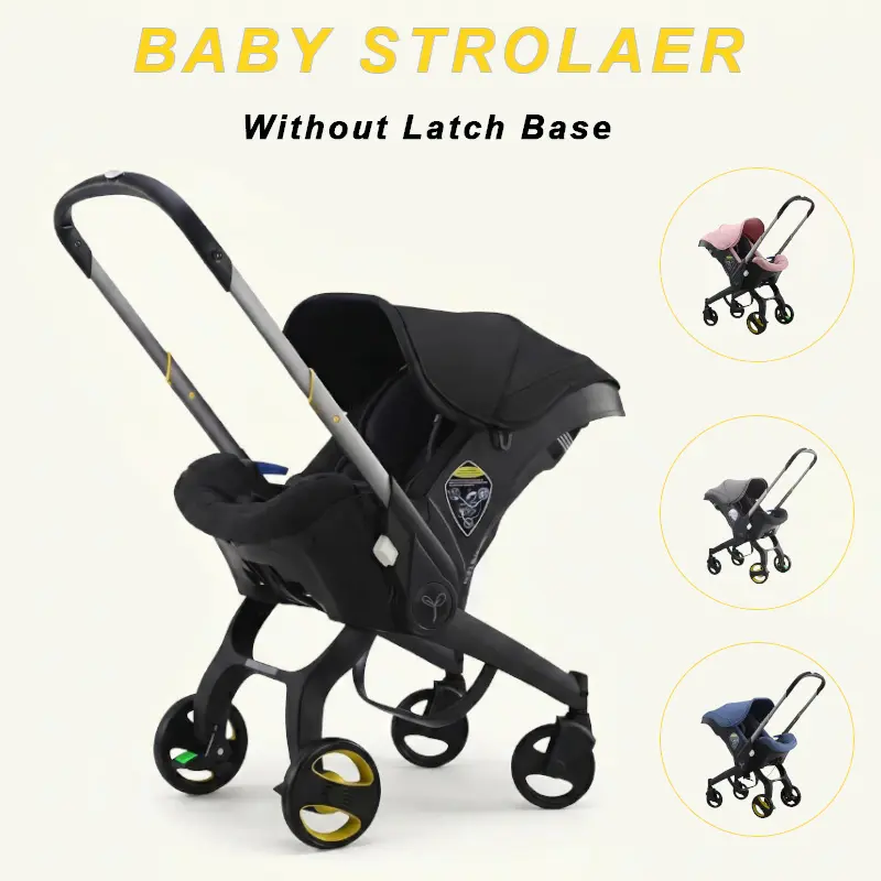 All-in-1 Convertible Baby Stroller (No Buckle Base) - Adjustable Seat Direction, Lightweight Infant Stroller, Compact Folding Design - Suitable for Travel & Shopping, Ideal Gift for Mother's Day, Christmas, Adjustable Strollers