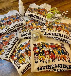 Southeastern Conference Mascots T-shirt Sweatshirt Hoodie, Vintage SEC Football Fan Graphic Tee, Unisex College Game Day Apparel