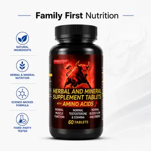 Family First Nutrition Dietary Nutrition Tablets - Herbal Fitness Supplements for Blood Pressure Support, Heart Health, Blood Flow, Amino Acids, Black Pepper Extract - Ideal for Irregular Sleep Schedules, High-Stress Environments