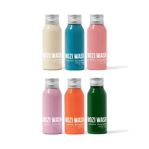Mozi Wash Eco-Friendly Travel Detergent Sample Kit - 6 Scented Delight Bottles for 12 Loads - Quick & Convenient Loads - No-Plastic Travel Friendly Laundry Solution