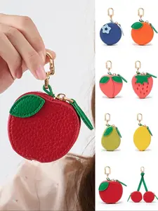 Fruit bag pendant, keychain fruit pendant, keychainaccessory, compatible with airine tag wallet, perfect giftfor bags and backpacks, all season casual style, Ideal Gift, Keychain Wristlet