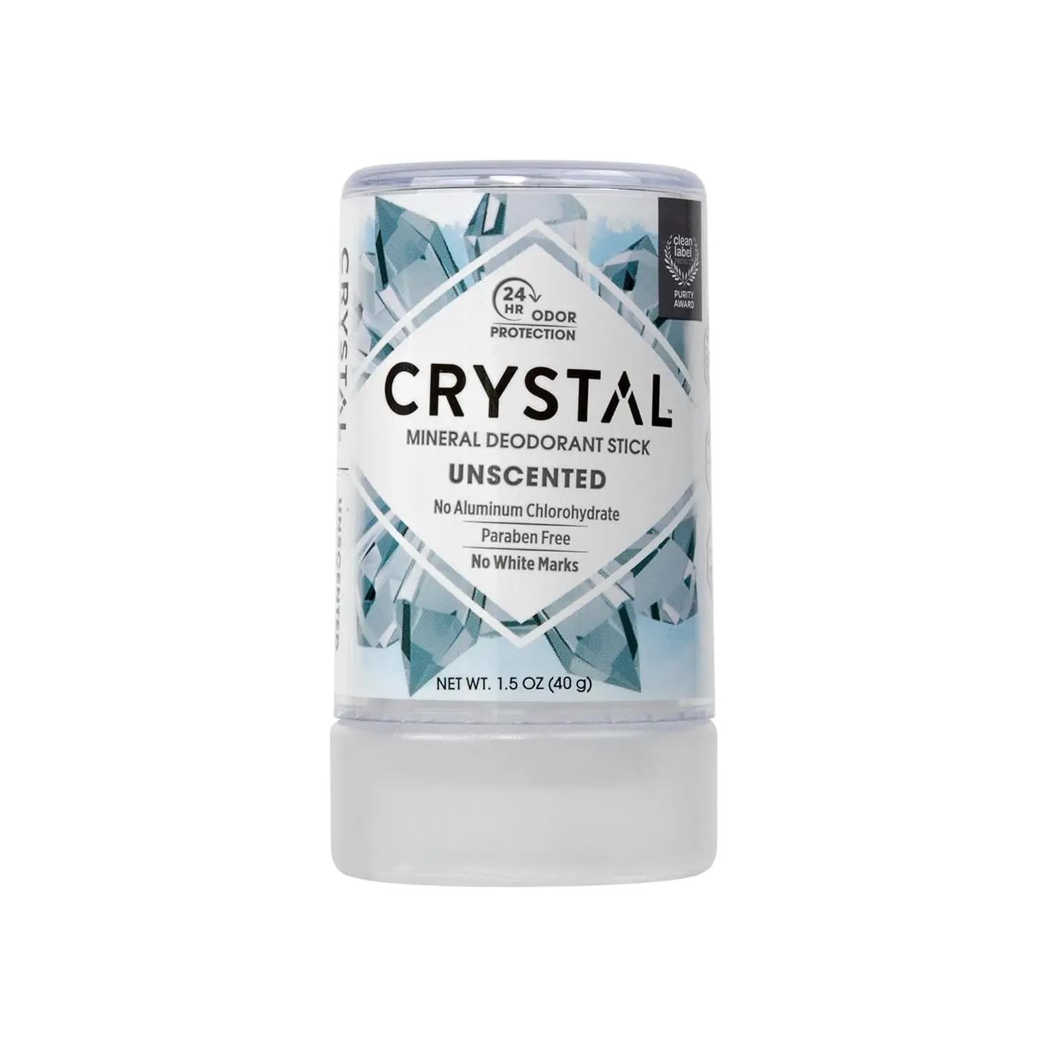 CRYSTAL Mineral Deodorant Stick - Travel Size, 1.5 oz