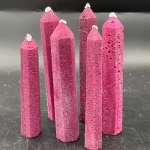 Aura Crystal US All Ruby (UV reactive) Product Check Options for Variations - Diverse Shapes & High-Quality Natural Stone Decor for Home or Office