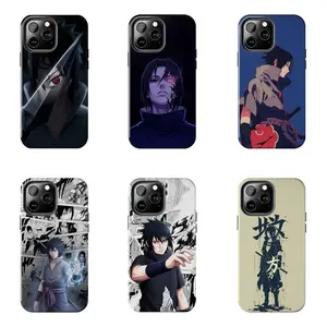 Sasuke Uchiha Naruto Anime Aesthetic Case for iPhone 17-7 Pro Max Plus & Samsung Galaxy S26-S21 Ultra Plus - Sharingan Curse Mark Akatsuki Manga Phone Cover unisex
