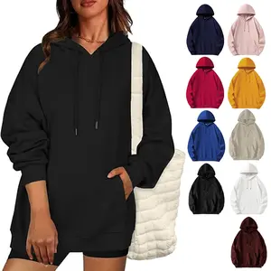 Holafish Trendy Queen Womens Oversized Hoodies Fleece Sweatshirts Fall Fashion 2025 Pullover Sweaters Winter Clothes with Kangaroo Pocket & Long Sleeves for Casual Everyday Wear