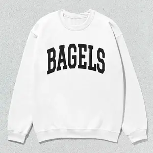 Bagels Sweatshirt Collegiate Crewneck Sweater Unisex.