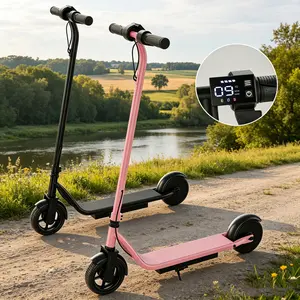 B Safe & Fun Kids Electric Scooter 250W Motor 3 Speed Modes 6.5" Solid Tires Lightweight Stable Perfect Outdoor Activity Gift for Kids