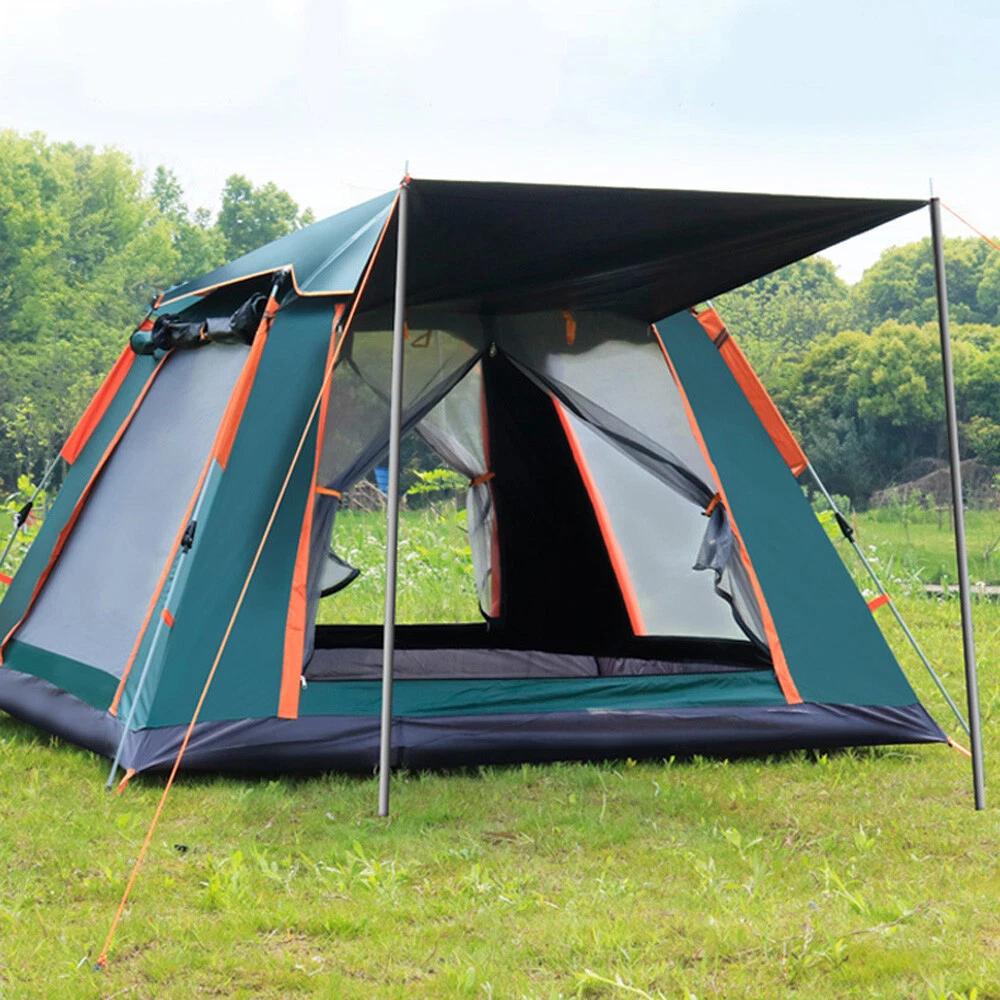 3-4 Person Automatic Pop Up Camping Tent, Portable Sun & Rain Resistant Outdoor Tent with 5 Adjustable Vents, Coverable Openings for Wind Block & Ventilation, Ideal for Hiking Picnic Beach # family camp Festival tent shade quiet canopy 3-4 Person Automatic Pop Up Camping Tent, Portable Sun & Rain Resistant Outdoor Tent with 5 Adjustable Vents, Coverable Openings for Wind Block & Ventilation, Ideal for Hiking Picnic Beach # family camp Festival tent shade quiet canopy