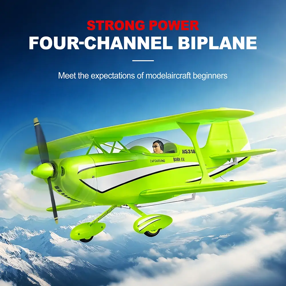 XKS A310 3D Brushless RC Airplane Trainer - Unisex Electric Radio-Controlled Aeroplane, Includes Remote, Beginner-Friendly, Auto Return, Anti-Lost System, Detachable Realistic Wings, 12 Min Flight Time, Christmas Gift Toy for Aviation Enthusiasts