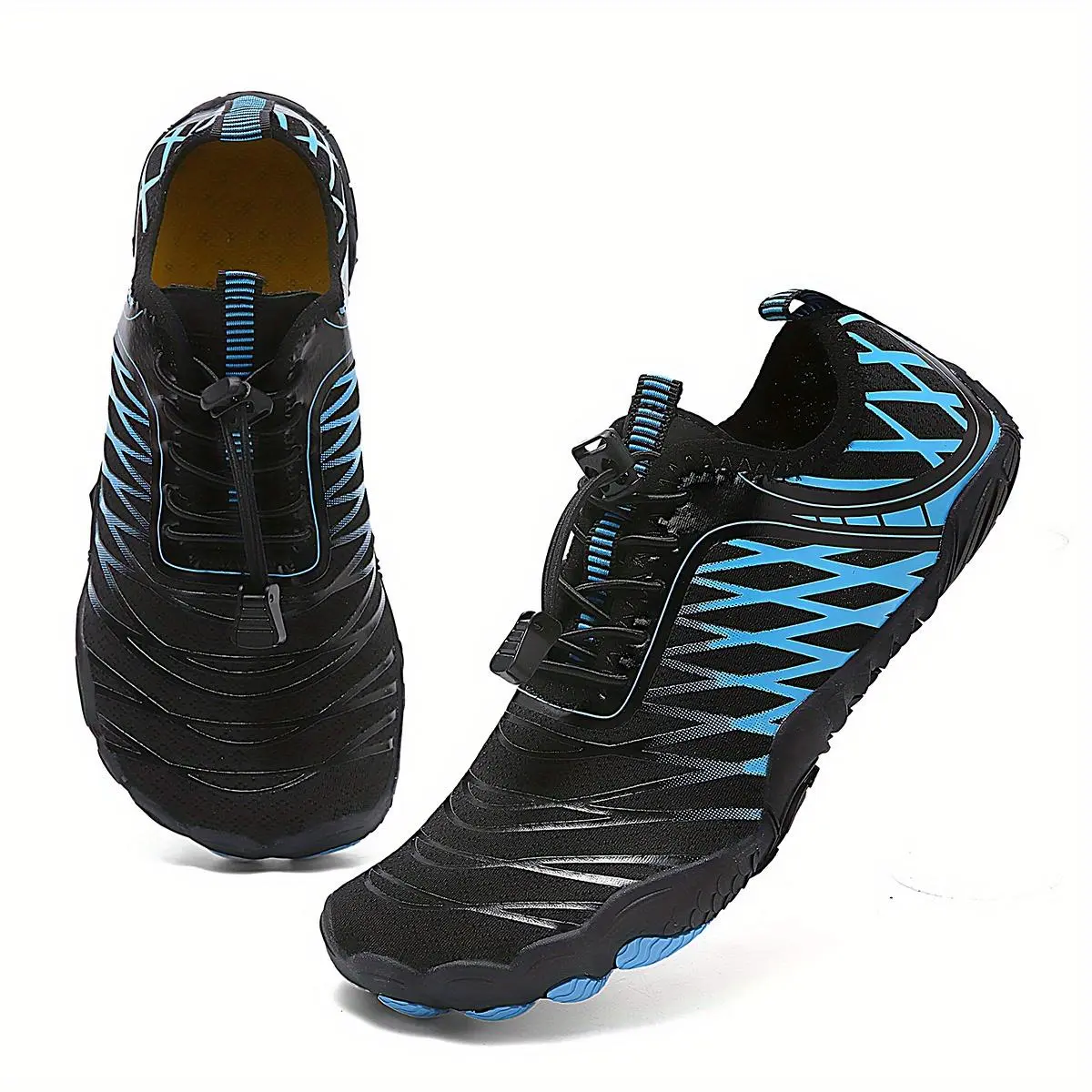 Unisex Water Footwear with Breathable Synthetic Upper, Slip-On Design for Beach Activities, Slip Resistant Rubber Sole, Outdoor Sports, Waterproof Shoes