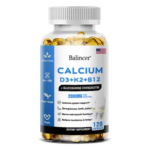 Balincer Calcium health supplements,Support bone and joint health, 120 Capsules