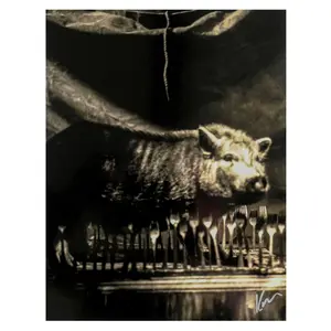 TOOL UNDERTOW MOE THE PIG 11x14 EXTREMELY RARE IMAGE #2 PRINTED ON MOAB METALLIC GALLERY PRINT SIGNED BY DEAN KARR