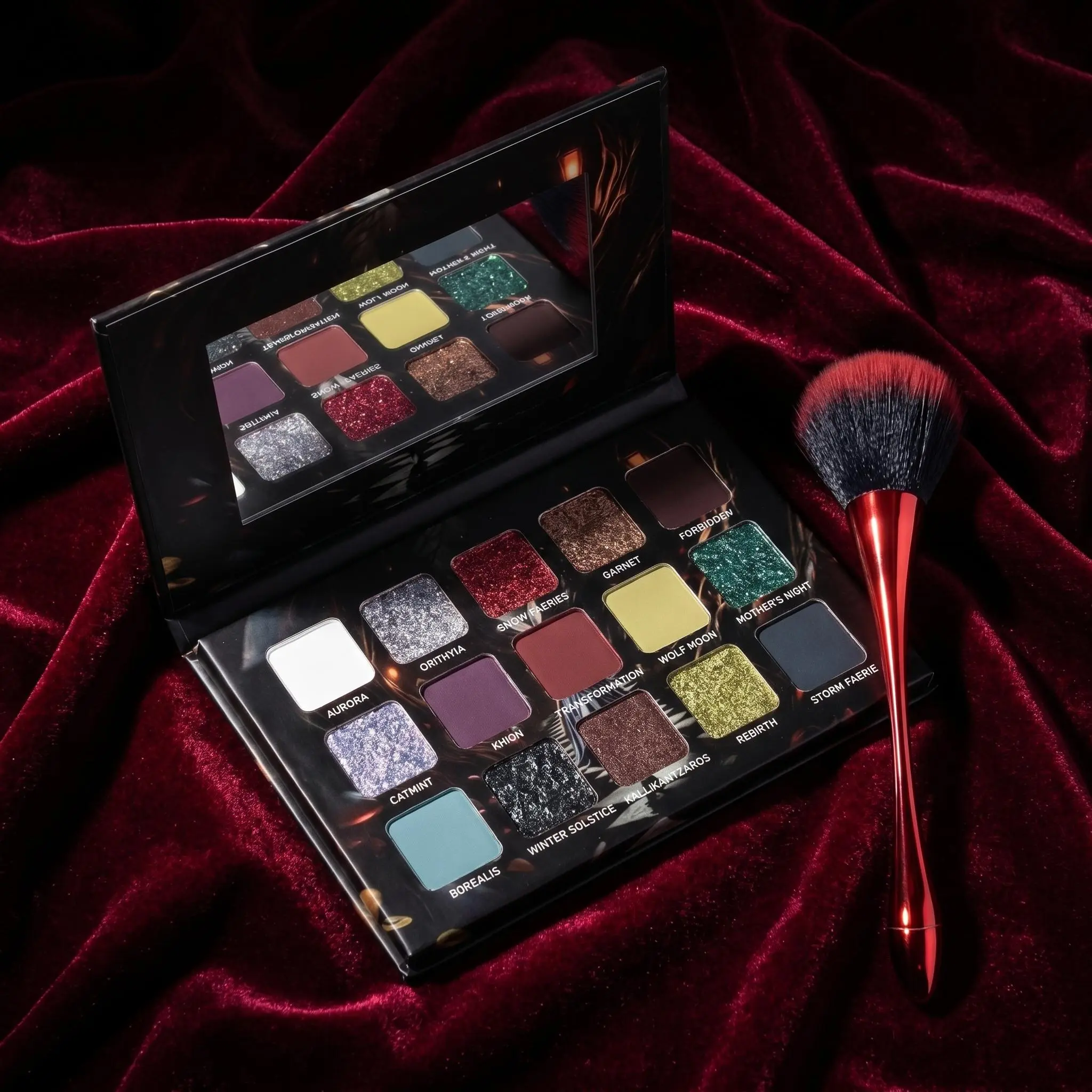 HERORANGE 15-Color Anime Eyeshadow Palette, Limited Edition 3-in-1 Cosmetic with Shimmer & Matte Finishes for Flawless Halloween & Cosplay Looks for Teens & Adults, Teens Who Enjoy Makeup And Cosplay, Smokey Eye, Flawless Skin, 24 Months, Single Item