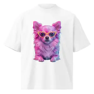 Soft But Savage | Neon Chihuahua Oversized T-Shirt | Glow Wild Collection