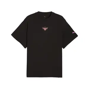 PUMA Mens Melo Alwayz On 1 Crew Neck Short Sleeve Casual Tops Casual - Black