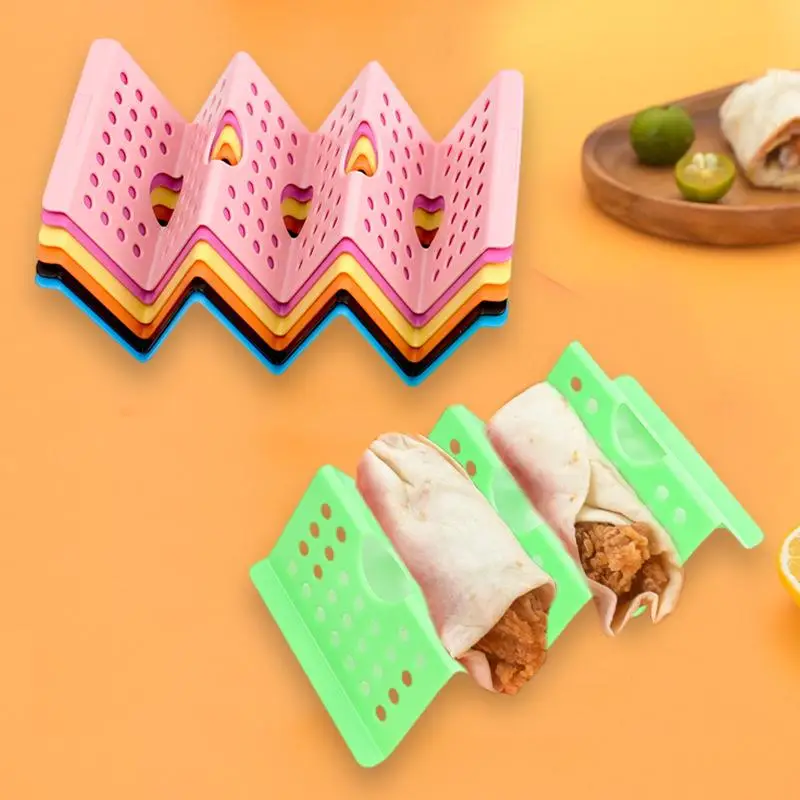 Random Color Taco Holder, Plastic Taco Holder, Microwave Safe Taco Holder for Home Party, Kitchen Gadgets for 2024