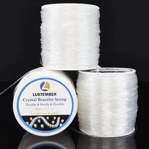 0.8 mm Stretchy Bracelet String 3 Rolls Durable Elastic Clear Bead Cord for Bracelets Necklaces Beading and Jewelry Making (300 m)