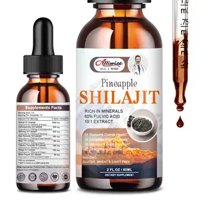 【Shilajit Liquid Drops 2 FL.OZ 60ml per Bottle】With Fulvic Acid&85+ Trace Minerals Complex Supplement Edible Fitness Healthcare Dietary