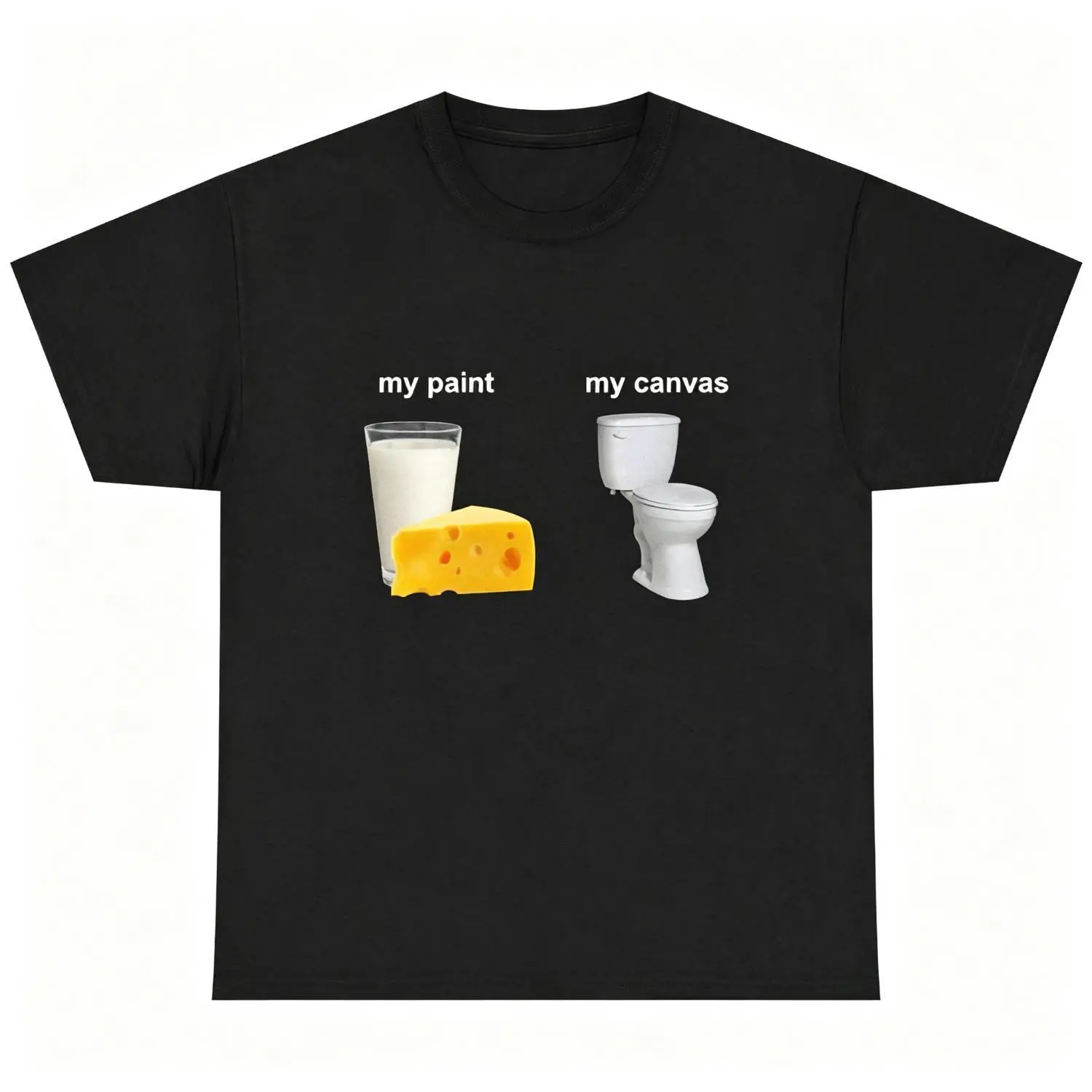 Women's Funny Lactose Intolerant Meme Graphic T-Shirt, Casual Cotton Short Sleeve Round Neck Streetwear Tee for Everyday Wear, Shortsleeve, Top, Tshirt, Funny Graphic Tee