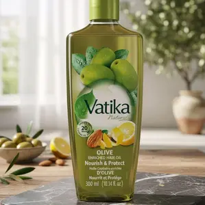 Dabur Vatika Olive Enriched Hair Oil 300ml - Nourishing Indian Oil for Women & Men - Natural, Moisturize Conditioner Gentle  Aceite Capilar Dabur Olive: nutritivo