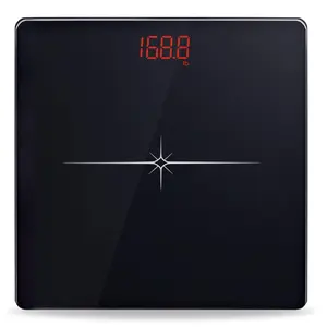 Digital Scale for Body Weight, Precision Bathroom Weighing Scale Step-On Technology High Capacity - 330 lb, LED Display with High Precision Measurements, Black