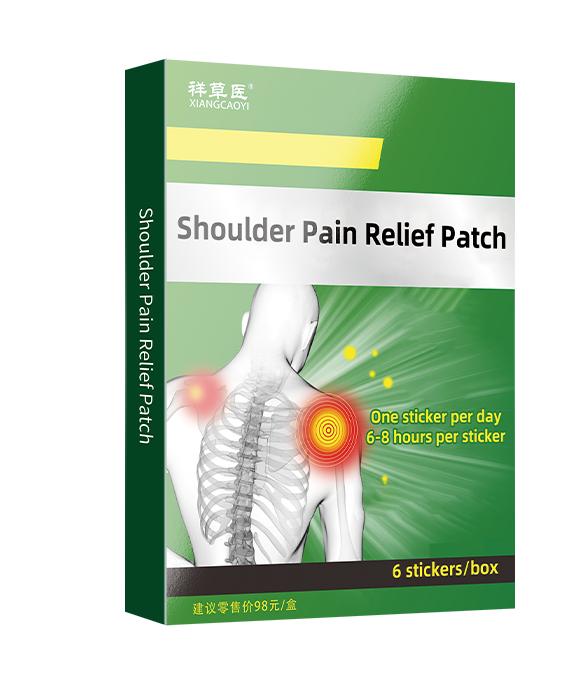 Frozen Shoulder Relief Patch, 6 Patches per Box - For Manual Laborers & Long-Term Computer Users, Relieves Shoulder Pain, Arm Stiffness, Clicking, Numbness & Cervical Spondylosis