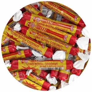 Long Boys Coconut Candy, 1 Pound Bag (Approx. 40 pieces), Coconut Long Boys Candy, The Hampton Popcorn & Candy Company