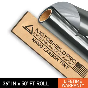 Nano Carbon Car Window Tint - 36" in x 50' ft Roll