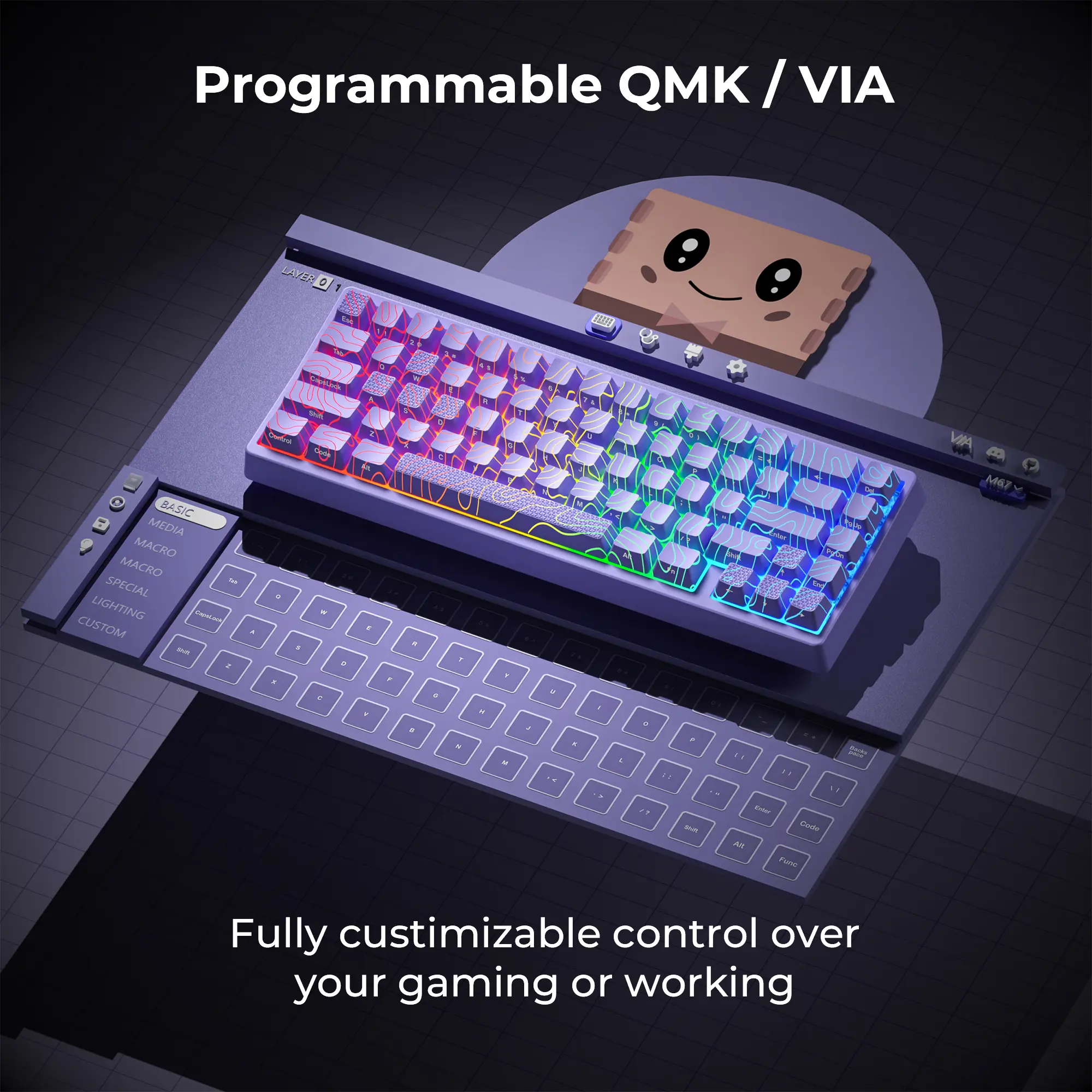 XVX M67 Jadestone Tri-Mode Mechanical Keyboard with IMD-Tech