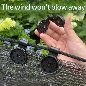 100pcs Heavy Duty Lock Grip Plastic Clips Greenhouse Shade Cloth Fix Clamp Tarp Clips Fence Fabric Clips for Garden Netting
